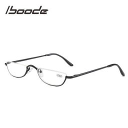 Iboode – petites lunettes de lecture demi-monture en métal pour femmes et femmes élégantes