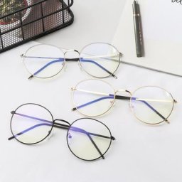 Lunettes d'ordinateur anti-rayon bleu verres optiques rondes spectacle anti-UV filtre de jeu