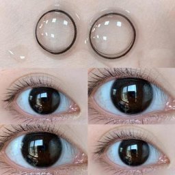 Lentilles de Contact annuelles sur les yeux 2 pièces verres de Prescription myopes effet naturel