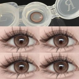 YIMEIghts-Lentilles de Contact Brunes pour les Yeux Accessoire de Maquillage Naturel Résistant à