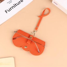 Sac à lunettes rétro en cuir fait à la main étui de protection pour lunettes de soleil 1 pièce