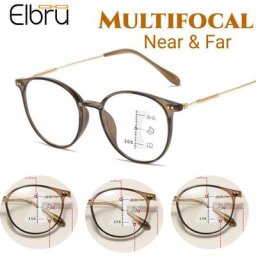 Elbru – lunettes de lecture Anti lumière bleue multi-focus progressif pour femmes et hommes