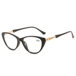 Lunettes de Lecture Œil de Chat pour Homme et Femme Unisexe Presbytes Dioptrie + 1 + 1.5 + 2 +