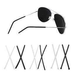 10 pièces (5 paires) de lunettes en silicone souple embouts de branches pour lunettes de Temple en