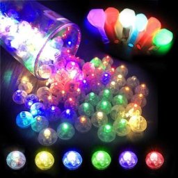 Mini lanterne ballon LED lampe boule flash lumineux balle ronde colorée ultralégère décoration