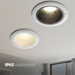 Spot lumineux LED encastrable noir étanche conforme à la norme IP65 éclairage d'extérieur idéal