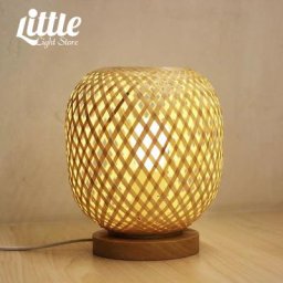 Lampe de Table en bois massif tissé à la main style chinois pour salon chambre à coucher en