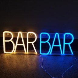 Enseignes au néon LED Bar Open lumières pour pub bar chambre à coucher lampe murale batterie