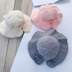 Chapeau de princesse à large bord pour fille de 1 à 3 ans casquette de voyage pour bébé chapeau de