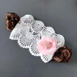 Bandeau de sauna pour bébé fille frange créative bandeau bouclé pour tout-petit accessoires de