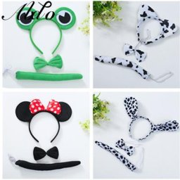 ABDO-Bandeau de sauna pour bébé 3 pièces nœud de cheveux mignon accessoires de fête cosplay pour