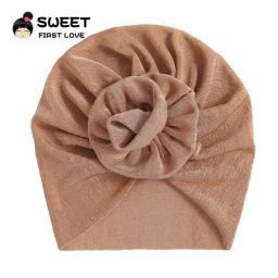 Turban en dentelle à fleurs pour nouveau-né couvre-chef pour bébé fille chapeau casquette