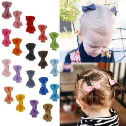 Mini nœuds de cheveux solides 2 pièces/lot petite pince pour bébés filles pinces de Boutique