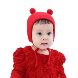 Bonnet de protection en peluche pour bébé garçon et fille chapeau chaud sans bord automne et hiver