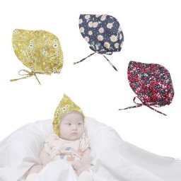 Chapeau de soleil en coton à imprimé Floral pour bébé Bonnet à large bord pour nouveau-né