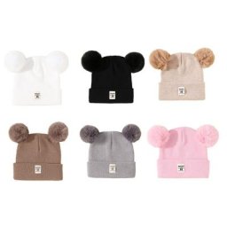 Bonnets tricotés pour bébés chapeaux chauds doux pour la peau confortables à porter pour