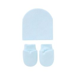 Mitaines anti-rayures pour tout-petits bonnet rond pour bébé protection du visage nouveau-né 0-5