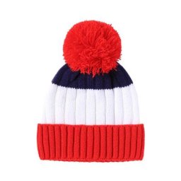 Casquette tricotée à rayures colorées pour bébé chapeau doux et décontracté idéal pour un usage