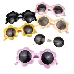 Lunettes de soleil pour enfants Protection UV voyage plage pour garçons et filles monture ronde