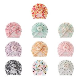 Chapeau à gros nœud pour bébé bonnet pour nouveau-né turban pour nourrisson accessoire de tête