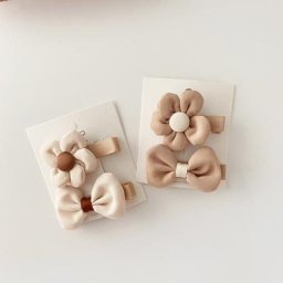 Ensemble d'épingles à cheveux en tissu pour bébés filles barrettes nœud papillon pinces à
