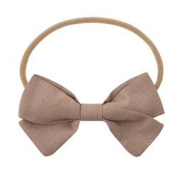 Bandeau de sauna élastique pour nouveau-né nœud en lin doux élastique pour cheveux accessoires