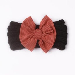 Bandeaux tricotés extensibles pour bébés garçons et filles de 1 an bandeaux à fleurs à nœud