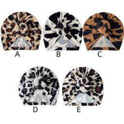 Bonnet léopard doux à nœud pré-noué casquette turban plissée perte de cheveux mode livraison