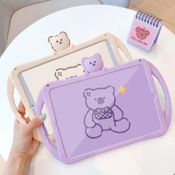 Coque en silicone antichoc pour tablette Apple coque de dessin animé mignon housse pour iPad 10.2