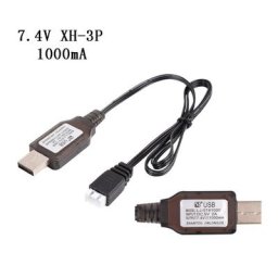 U75A Haute Qualité Universel 7.4v Chargeur 2000mA/1000mA/500mA XH-3P 2S Eddie ion Électrique RC