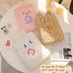SHARKBANG-Juste de protection pour tablette et ordinateur portable pochette en peluche sac
