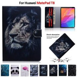 Étui pour tablette motif tigre et Lion couleur pour Huawei Matepad T8 Kobe2-L03 Kob2-L09 coque