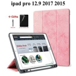 Étui de protection intelligent mince avec porte-crayon étui pour tablette film et stylo housse