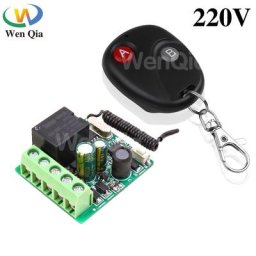 Interrupteur de commande à distance sans fil RF 433 Mhz Module récepteur de relais 1ch 220V avec