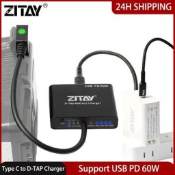 ZITAY – chargeur rapide USB Type C à D-TAP 60W pour appareil photo Sony F980 F750 F975 F960