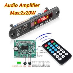 Carte décodeur MP3 Bluetooth 5.0 20W lecteur MP3 pour voiture prise en charge universelle musique
