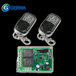 GERMA – récepteur relais sans fil 433Mhz DC6V 12V 24V 2CH + interrupteur universel à télécommande