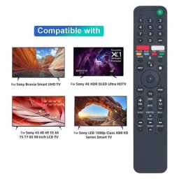 Remplacement de la télécommande TV RMF-TX500U Télécommande vocale Remplacement infrarouge pour Sony