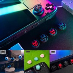 Capuchon de poignée de anciers de pouce en silicone souple housse de manette de jeu accessoires de
