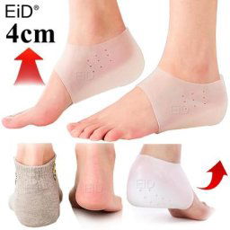 Semelles intérieures en Silicone pour femmes et hommes hauteur Invisible augmentée 2.5cm pour