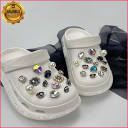 DIY Strass Alicante Croc Charms Accessoires de décoration Everg Pearl JIBS pour Croc Hello Kids