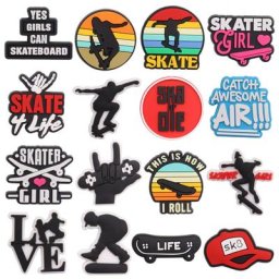 Claquettes en PVC avec boucle pour fille 1-16 pièces chaussures de jardin Skateboard amour de la