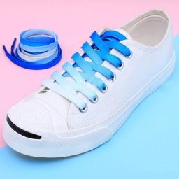 Lacets de chaussures colorés arc-en-ciel 1 paire chaussures de sport plates et élastiques bottes