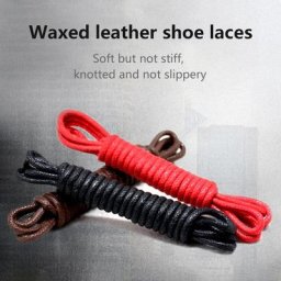 Lacets ronds en cuir ciré pour hommes et femmes bottes Martin décontractées corde Fine coton