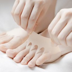 Talons hauts demi-semelles cinq orteils coussinets avant-pied pour femmes soins de la douleur au