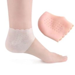 Gel protecteur de talon en Silicone à manches fines coussinets de talon pour soulager la fasciite