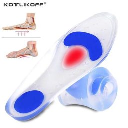 Semelles médicales unisexes en Gel de Silicone pour traitement du talon soulagement de la douleur