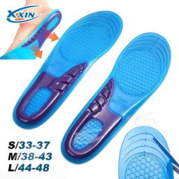 Semelles orthopédiques élastiques en gel de pton pour hommes et femmes coussin de soutien de la