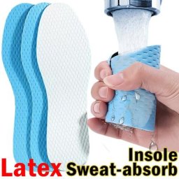 Semelles intérieures en Latex à haute élasticité chaussures d'été désodorisantes absorbant la