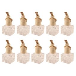 10 bouteilles en verre suspendues pour voiture diffuseur vide rechargeable